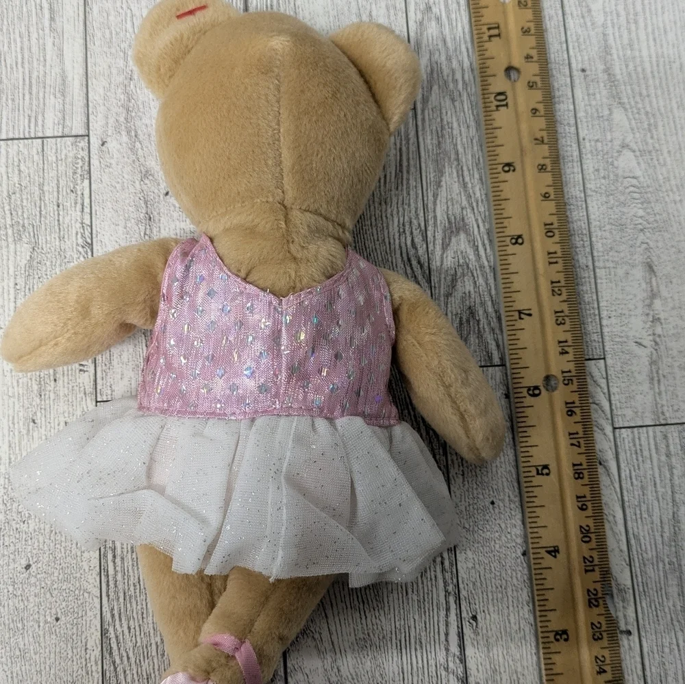 Ty Tan and Pink Stuffed Bear with Dress